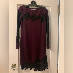 Diane von Furstenberg silk and lace dress